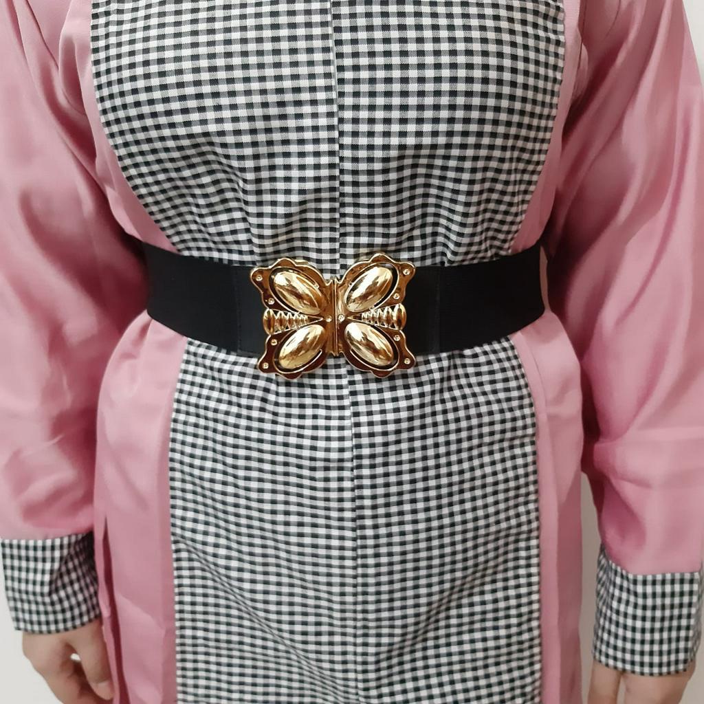 ikat pinggang perempuan belt karet melar strecht elastis