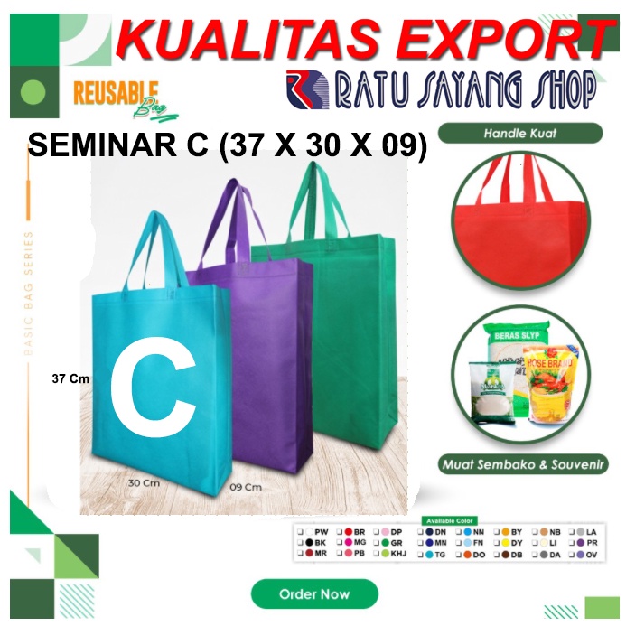 

TAS SPUNBOND POLOS MODEL SEMINAR C (37 X 30 X 9) KUALITAS EXPORT