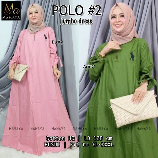 Gamis Jumbo Katun Polo#2