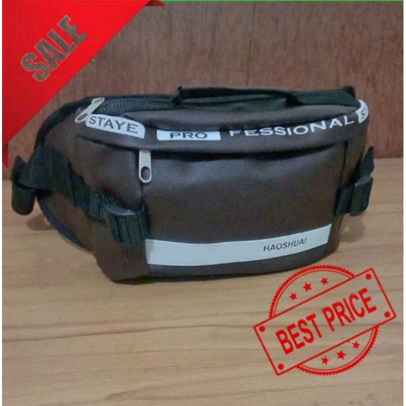 TAS WAISTBAG KULIT-TAS PINGGANG PRIA/WANITA