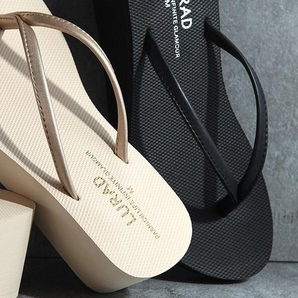 LURAD Sandal Wedges Wanita BHB Sandal Jepit Model Tinggi Premium Sandal Wanita High Quality L270