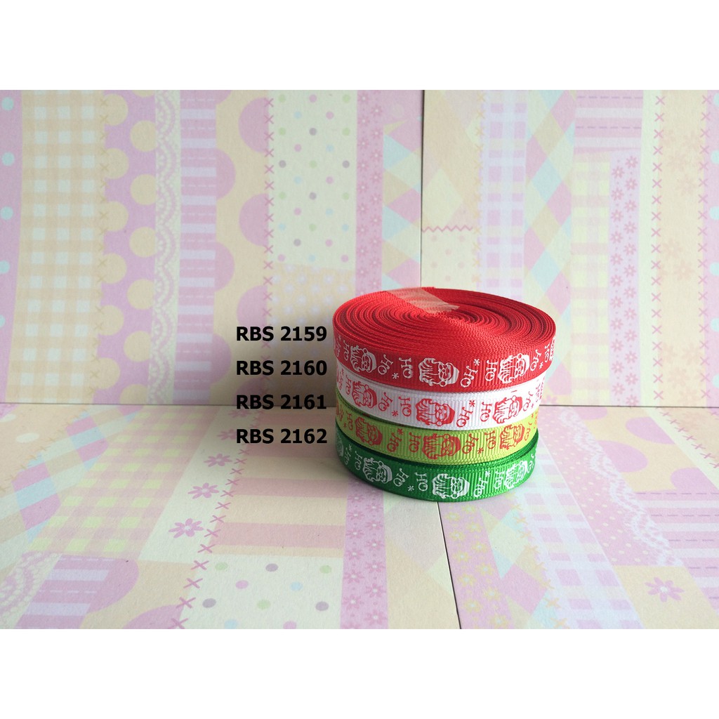 

[10 YARD] PITA GROSGRAIN MOTIF NATAL SALE RBS 2159,2160,2161,2162