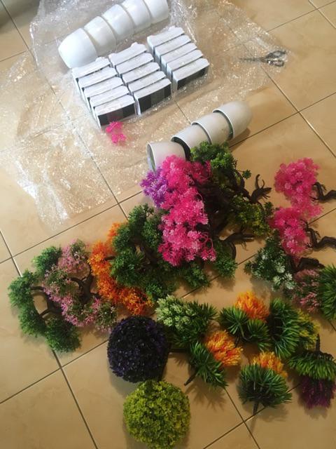 [1kg 11pcs] Pot Tanaman Vas Bunga Varian Pt01-pt04 Dekorasi Rumah Tanaman Plastik Hias Import