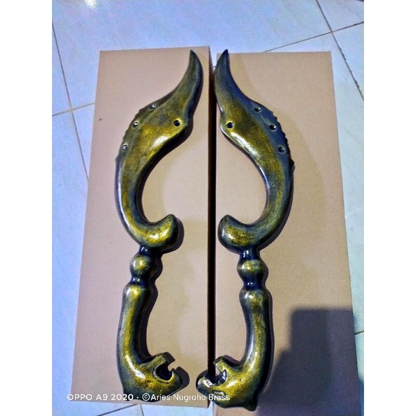 termurah handle pintu motif kujang Emas/antik gagang pintu kujang