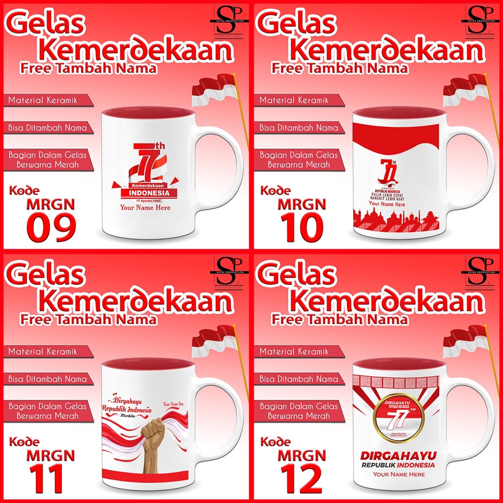 Gelas Kemerdekaan Mug Independece Day