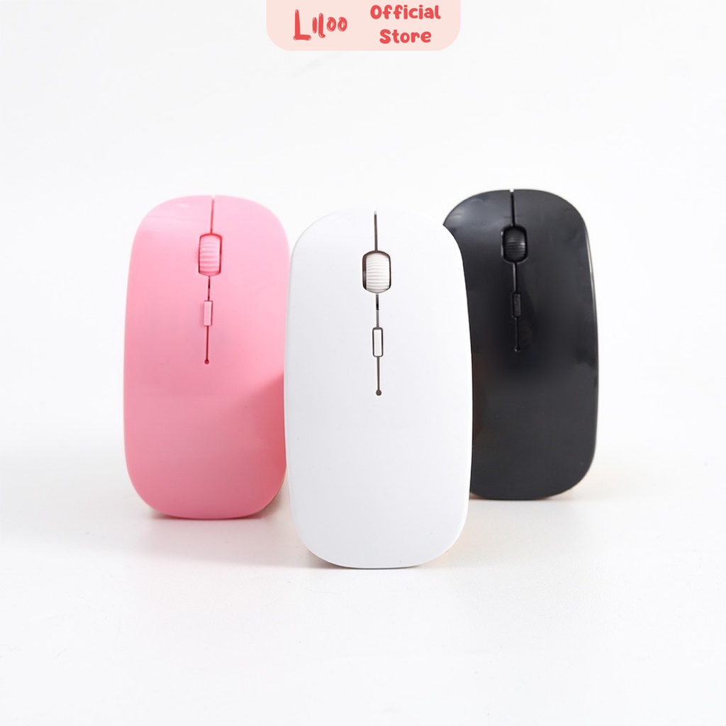 Mouse Flashee Wireless Warna Lucu Mouse Laptop Tanpa Kabel Desain Minimalis Mouse Nirkabel Ergonomis