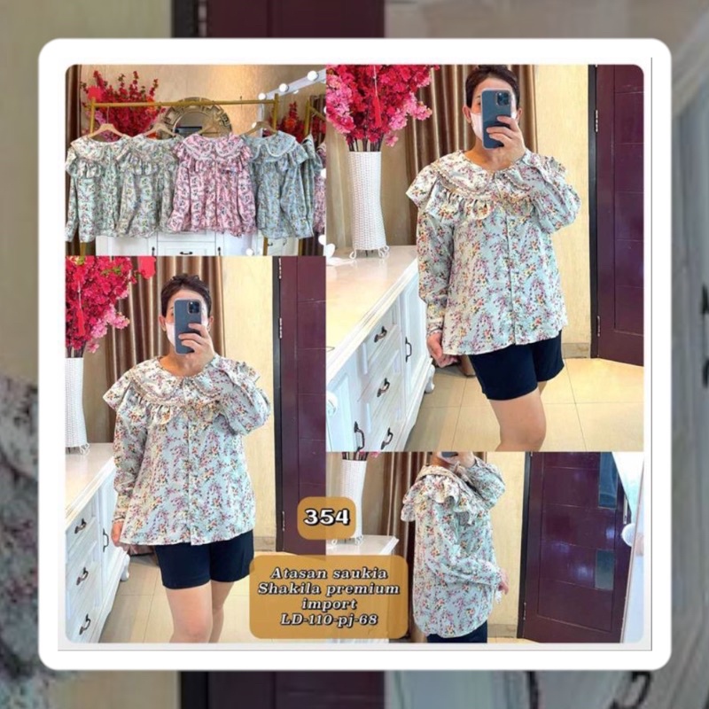 BLOUSE BUNGA IMPORT // ATASAN BUNGA IMPORT