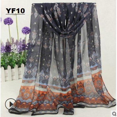 Syal Soft Chiffon Bohemian YF