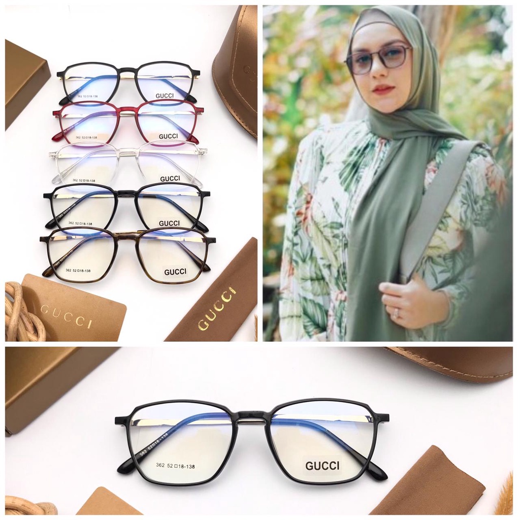 COD PROMO PUNCAK KACAMATA FRAME GUCCI 362 FULLSET SALE TERMURAH