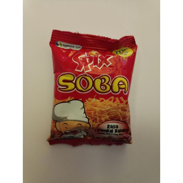 

Camilan Soba Spix Snack Rasa Sambal Balado (Harga yang tertera adlh harga PER-RENTENG)