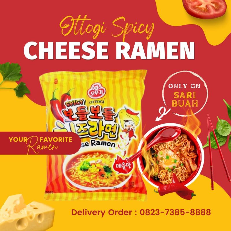 

Mie Korea Ottogi Cheese Ramen 111 gr