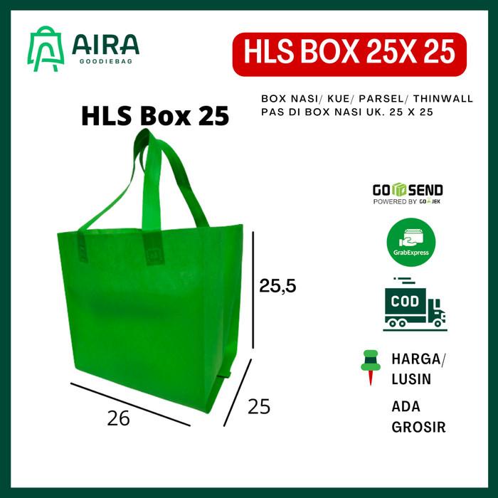 

Goodiebag Tas Lipat Samping Box 25 X 25 Tas Hajatan Syukuran Besek Kotak
