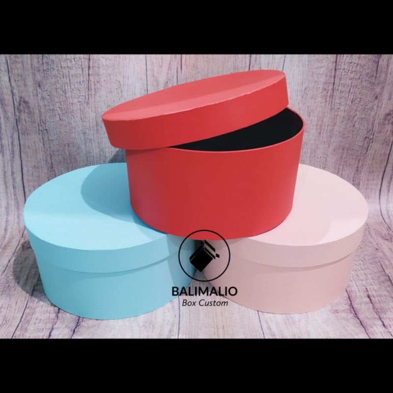 

BOX BULAT 20x10 / round box / bloom box / flower box / kotak kado / kotak bunga