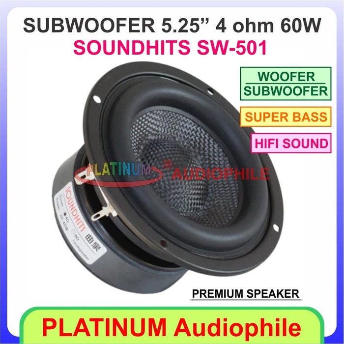 Speaker Subwoofer 5 inch woofer | Hifi Speaker High Quality Import