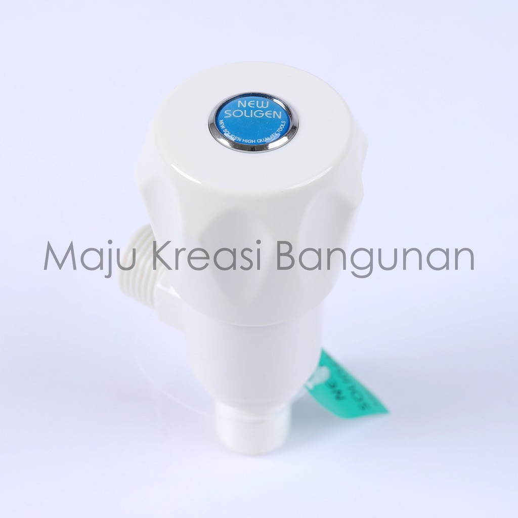 Stop Kran Kloset 1 Cabang Single PVC Jet Shower New Soligen Keran Bidet Kamar Mandi S16