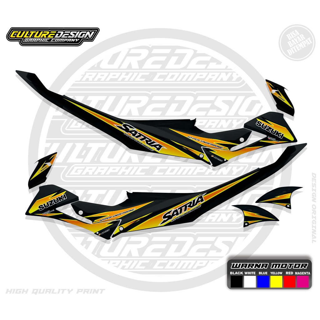 STRIPING TRANSPARAN SATRIA FU FACELIFT TYPE S