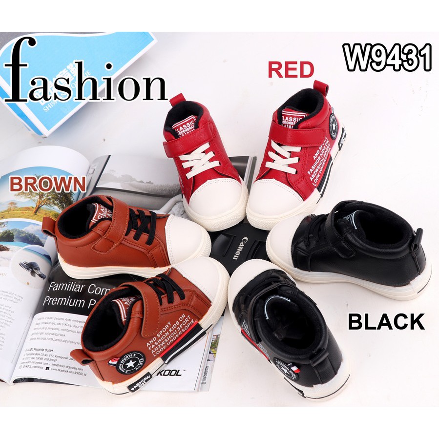 SV - SEPATU ANAK FASHION IMPORT W9431 Sepatu Anak Cowo Laki-Laki Size 27-31