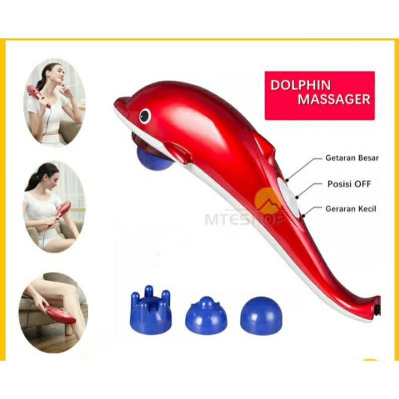 Alat Pijat Dolphin Massager kecil bentuk lumba-lumba original