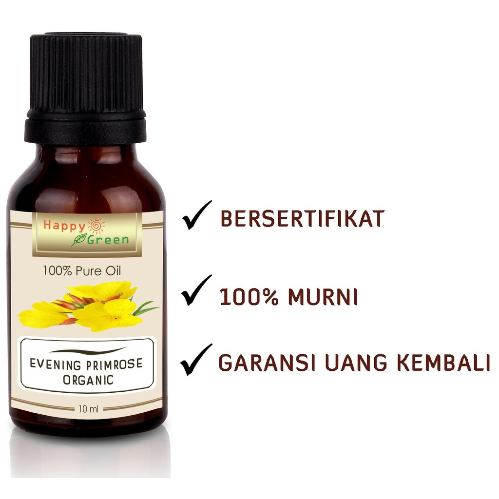 Happy Green ORGANIC Evening Primrose Oil -Minyak Evening Primrose 100%