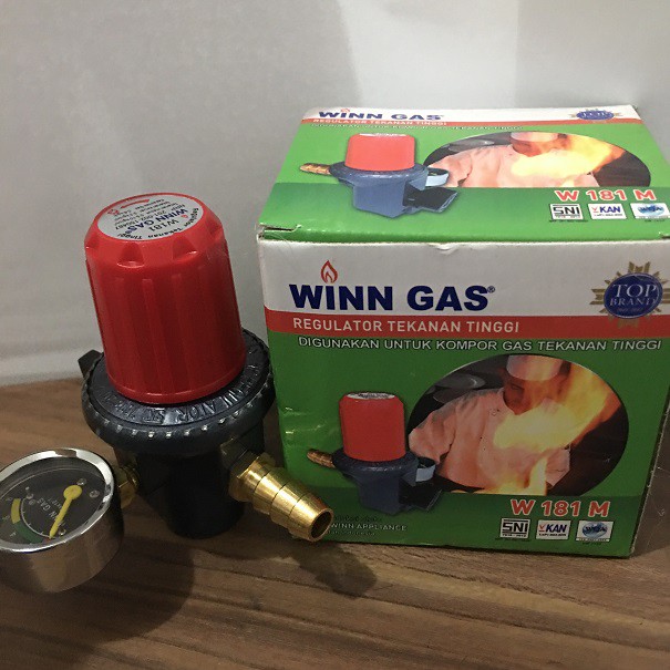 Regulator HP Winn Gas Meter Regulator Tekanan Tinggi Kompor MIe W181M