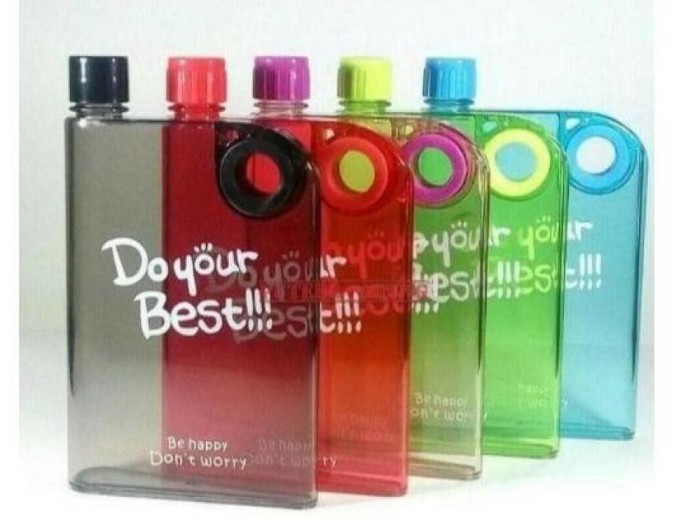 Memo Bottle Botol Minum Do Your Best Flat 420ml