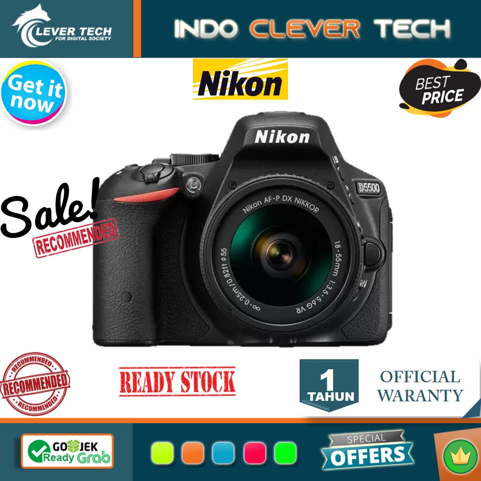 Nikon D5500 Kit AF-P 18-55mm VR - GARANSI RESMI