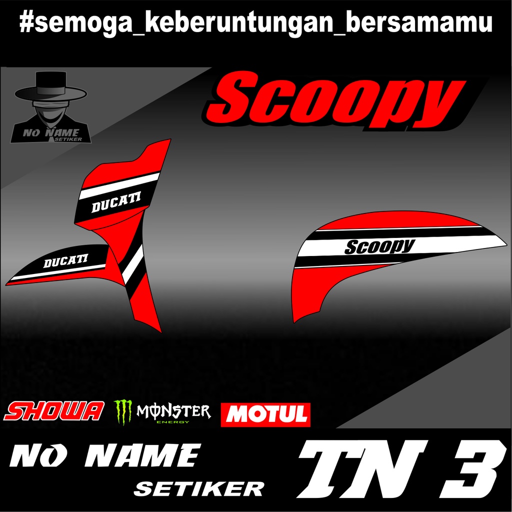 Striping Scoopy Scupy(TN3) Injeksi 2017 sampai 2020