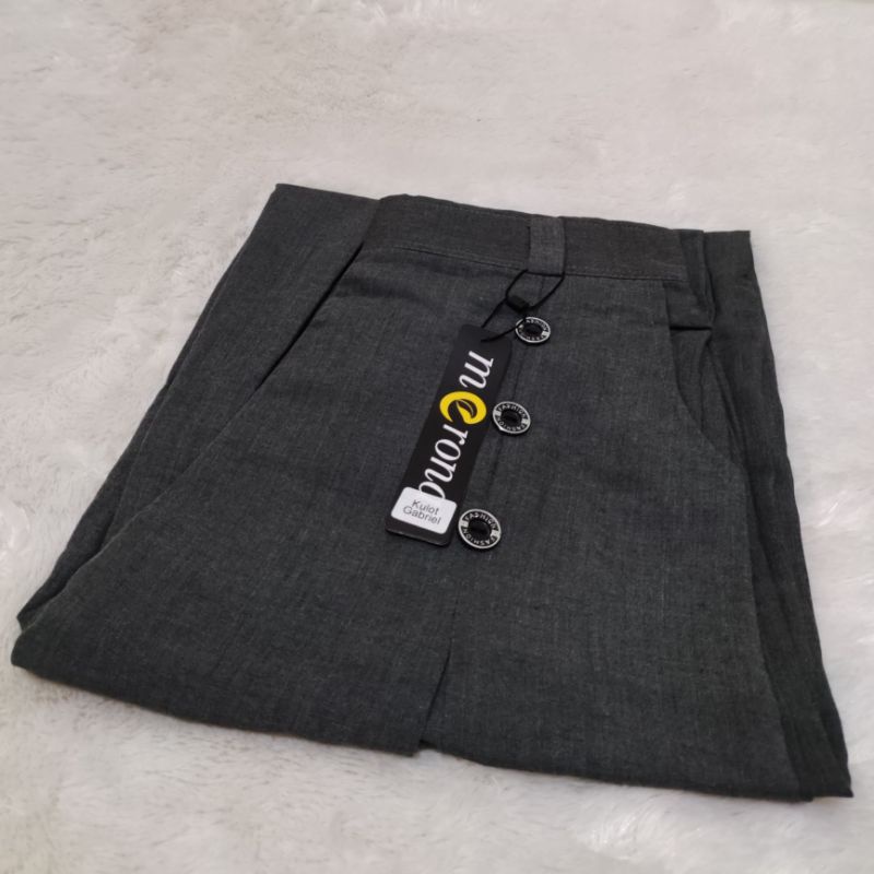 Celana Kulot Gabriell Katun Supernova SUPER PREMIUM Bawahan Wanita Berkualitas-Gabriell DARK GREY