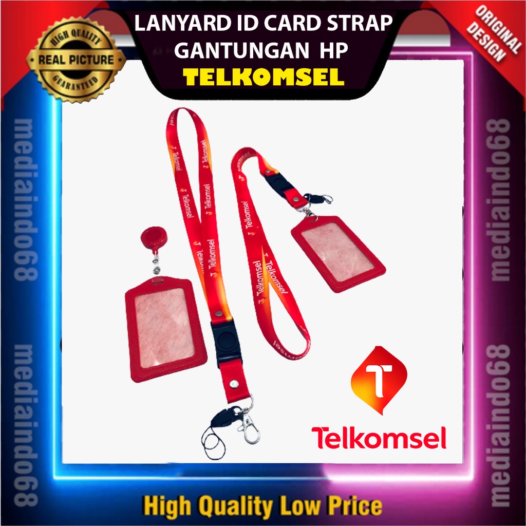 

LANYARD ID CARD STRAP GANTUNGAN HP TELKOMSEL