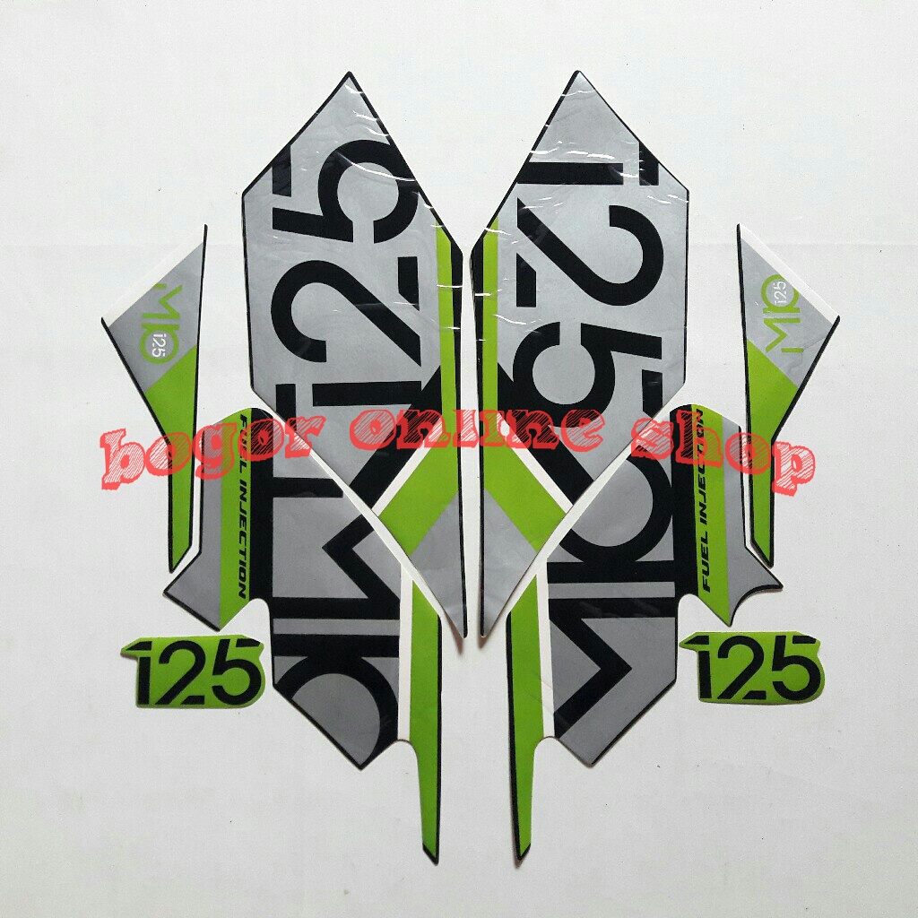 stiker body lis motor mio m3 2017 hijau