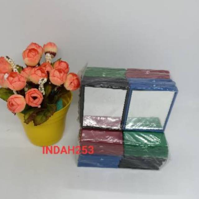 KACA SAKU KOTAK KECIL ISI 1 PAK 20 PCS UKURAN 6×5 CM(Bonus Tambahan Bubble wrap)