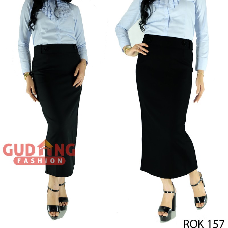 Rok Panjang Formal Kantor Wanita / Bahan Katun - Premium Quality (COMB)