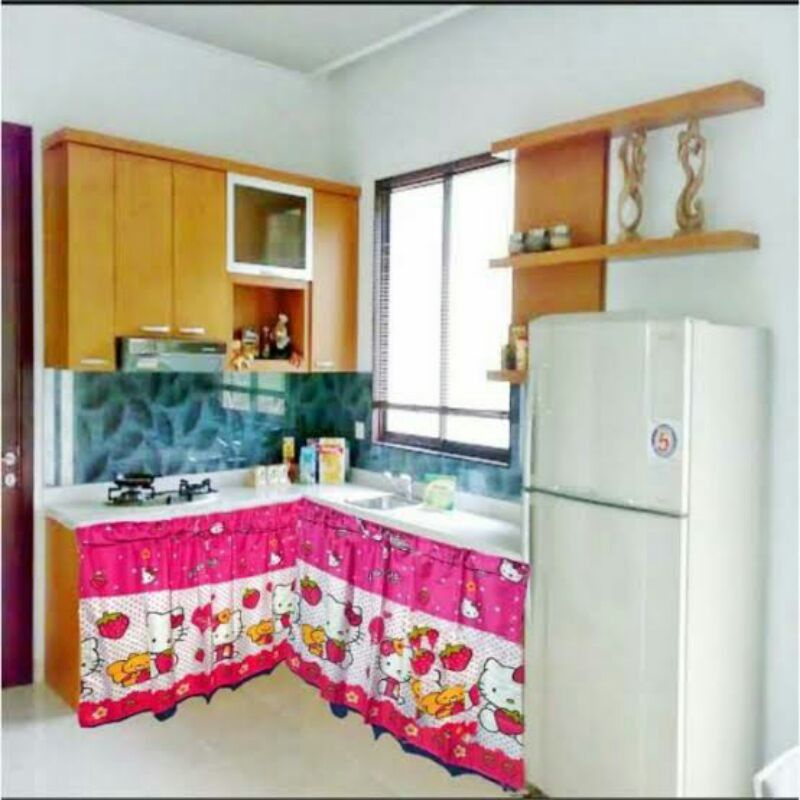 Gorden kolong dapur/gorden kolong wastafel, hordeng meja