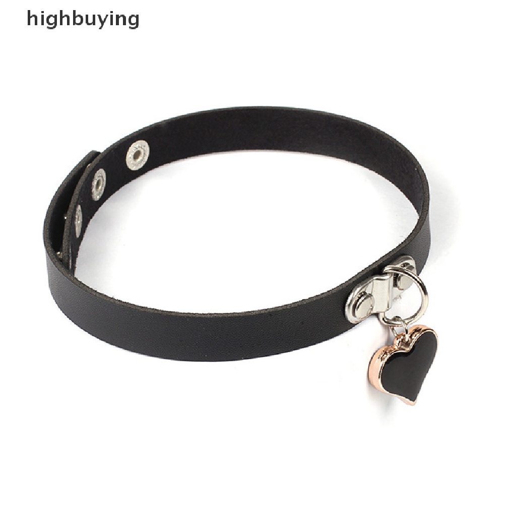 Hbid Kalung Choker Bahan Kulit PU Gaya Punk Gothic Untuk Wanita