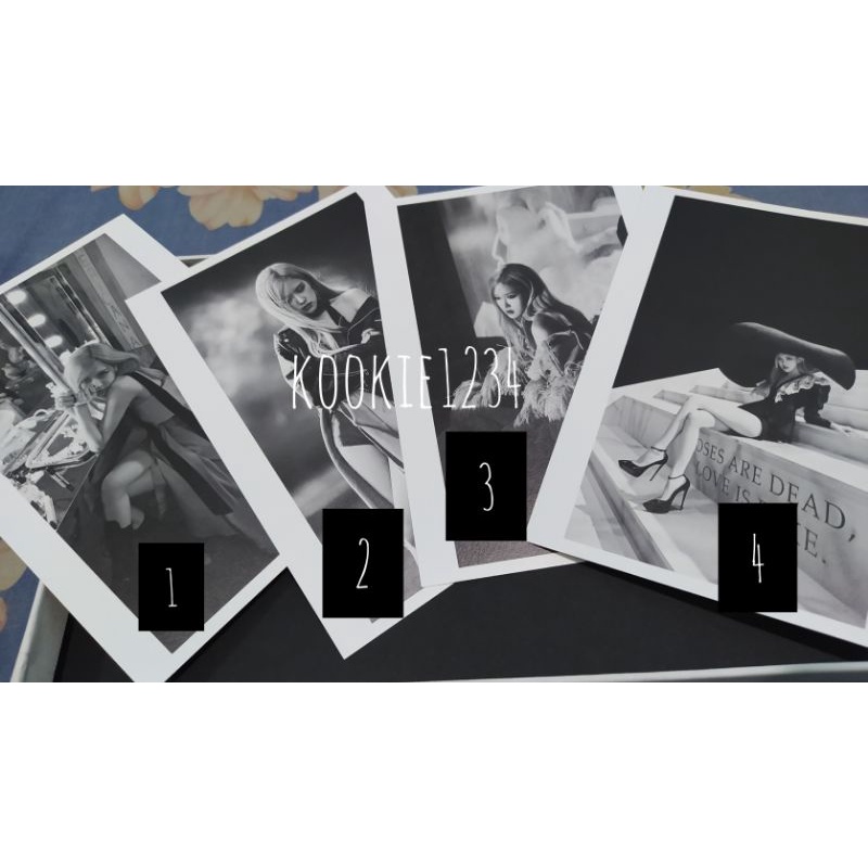 [BACA DESKRIPSI] POSTCARD POSCA OFFICIAL PC ROSE BLACKPINK FIRST SINGLE ALBUM R