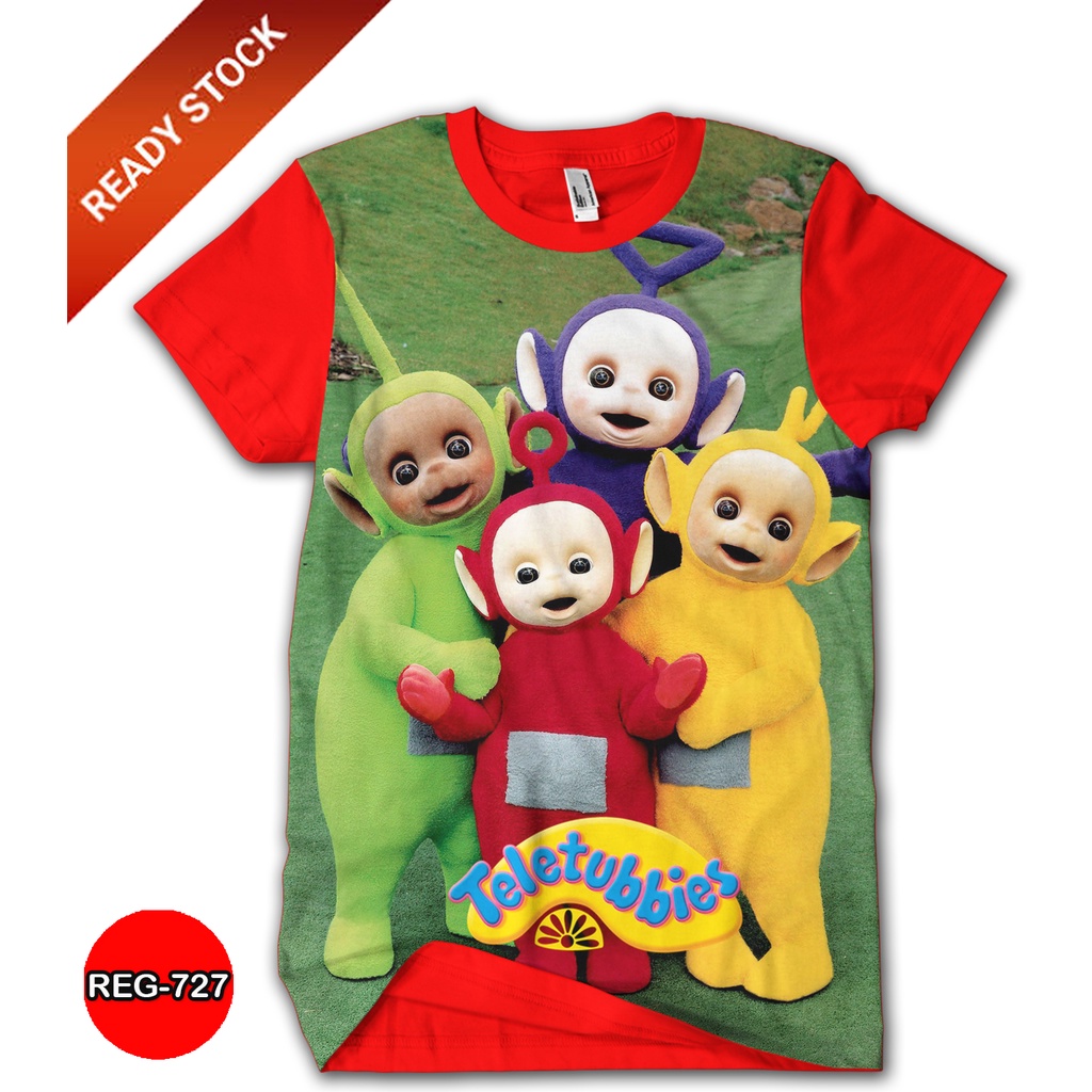 Kaos Teletubbies 3D Baju Anak dan Dewasa Teletubbies Lucu Murah Meriah Fashion