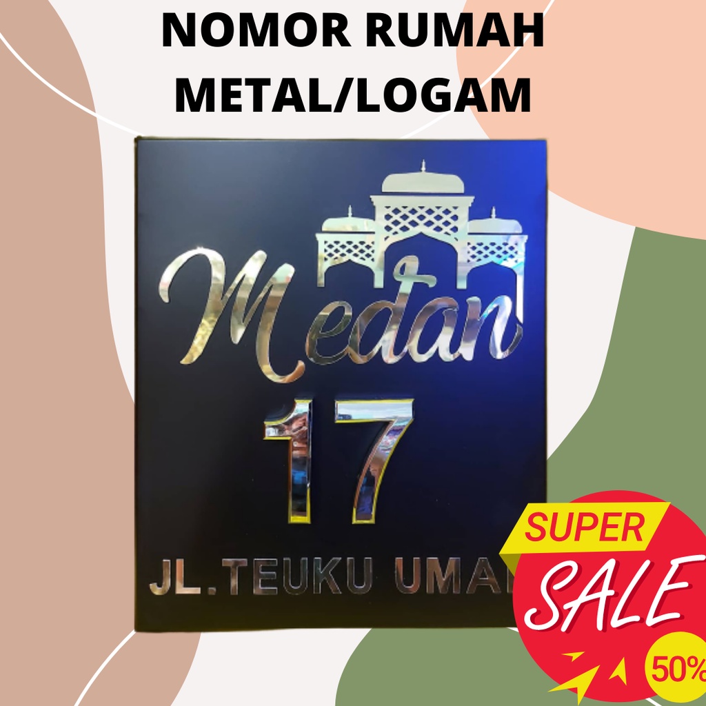 Nomor Rumah / Nomor Rumah Metal / Nomor Rumah Unik