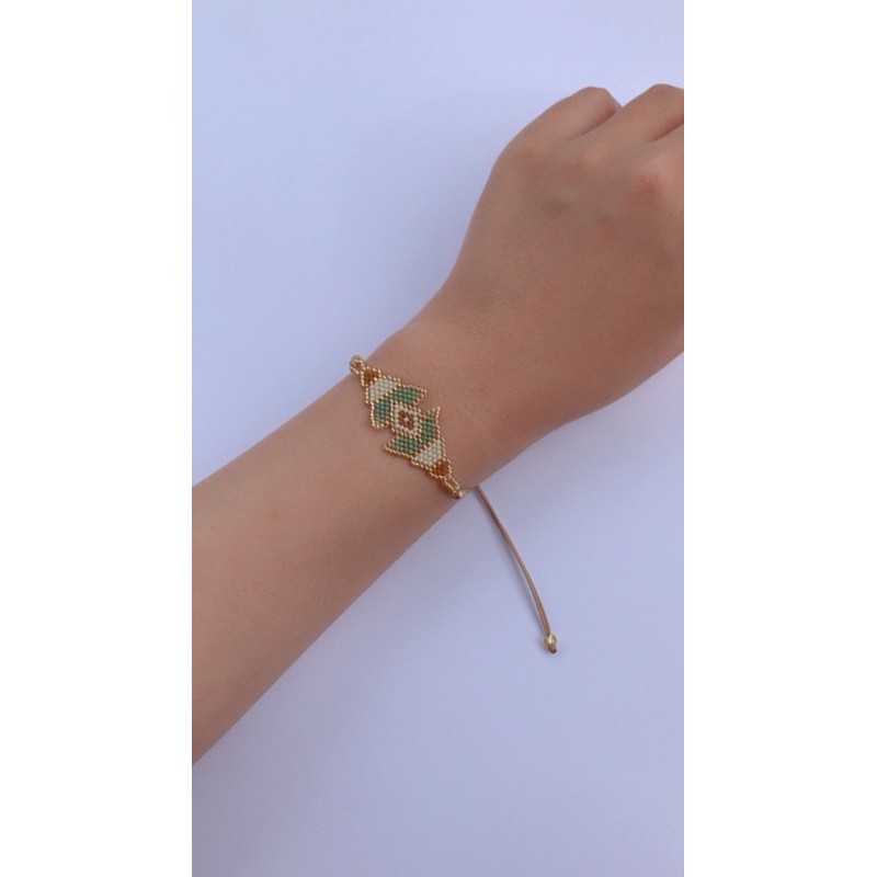 Bead Earth Tone Edition Bracelet - Gelang Manik Handmade