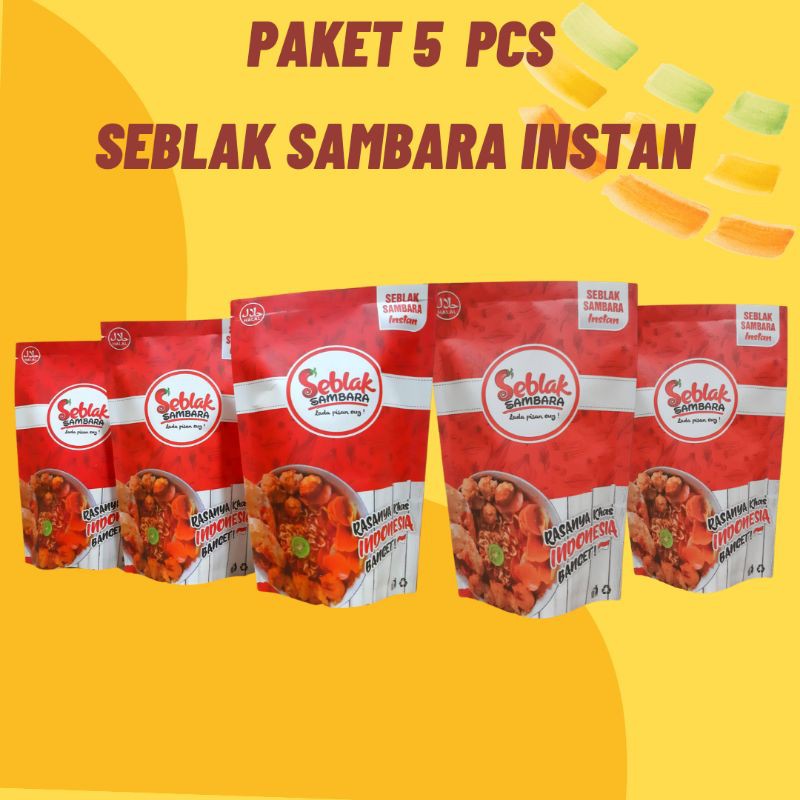 

[ PAKET HEMAT ] 5 Pcs Seblak Instan Sambara Original