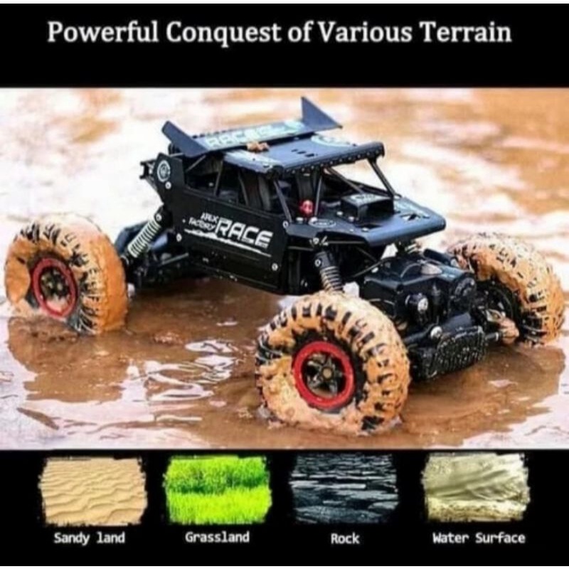 RC ROCK CLAWLER MOBIL REMOTE CONTROL 4WD MAINAN ANAK EDUKATIF OFFROAD Mobil RC 4WD