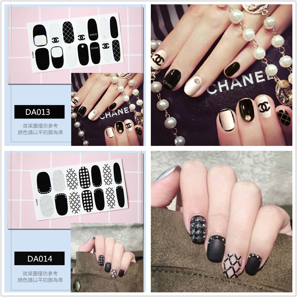 &lt;Jjoygirl&gt;DA Nail sticker motif / sticker kuku / stiker kuku / nail stiker glitter / stripes design