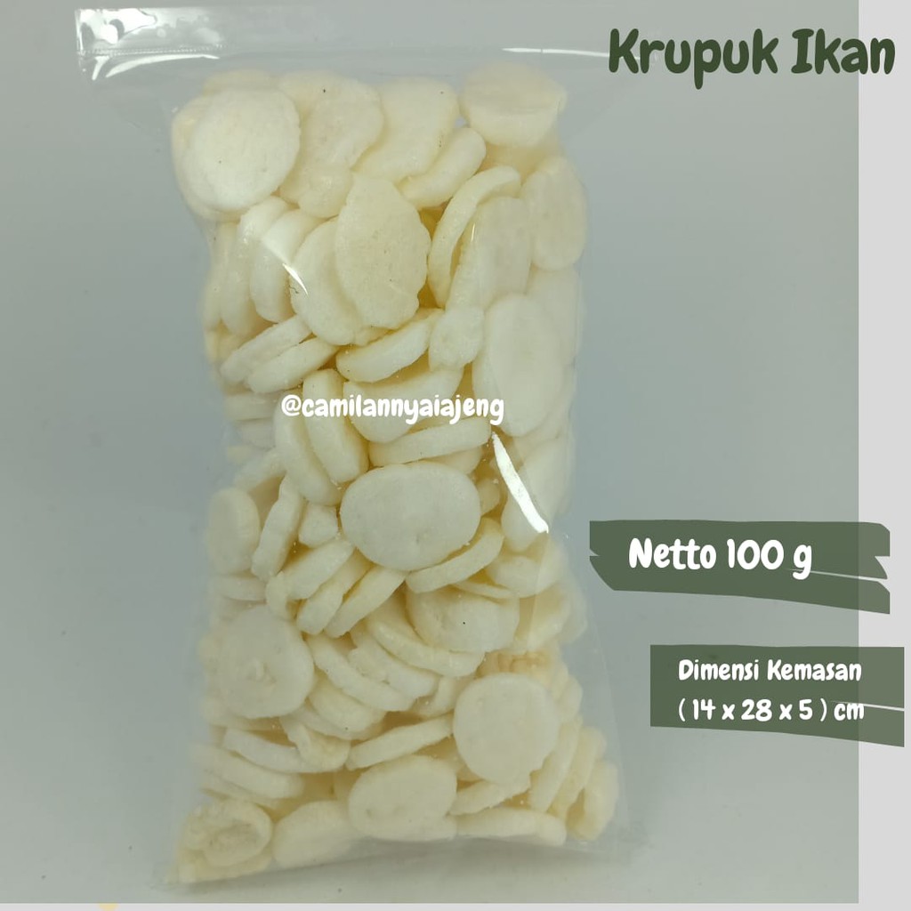 

Kerupuk Ikan Tengiri Koin Yogi Original Gurih Asin 100 g