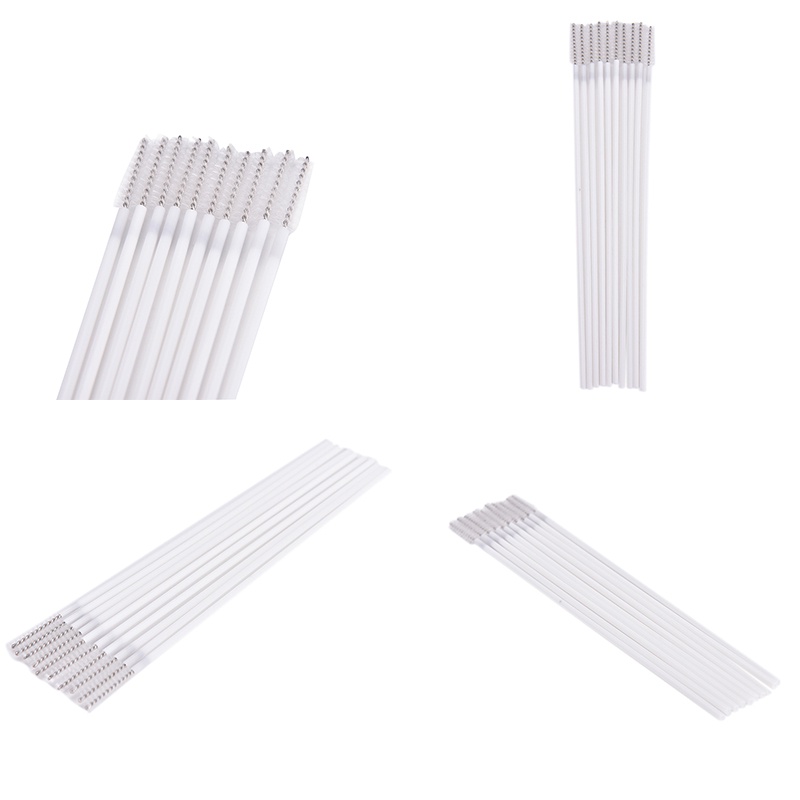 【Theredsunrisesiwy.id】New 10pcs Stainless Steel Straw Reusable Washable Cleaner Cleaning Brush