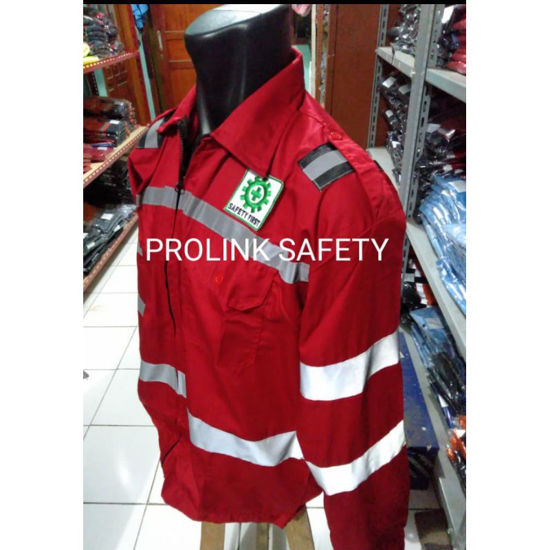 SERAGAM PREMIUM MERAH HSE RESLETING SCOTLIGHT DOBLE