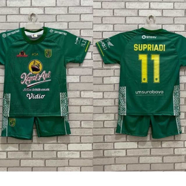 SETELAN JERSEY PERSEBAYA HOME AWAY BONEK ANAK KIDS BEST SELLER SERAGAM BOLA