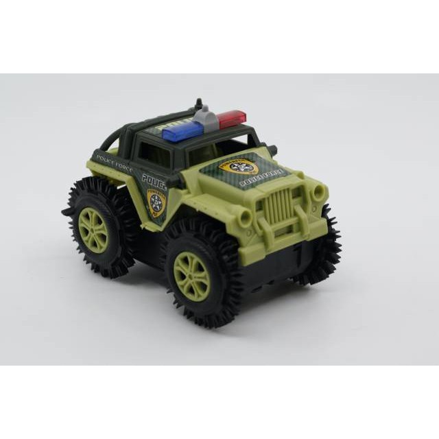 POLICE DAN JEEP TUMBLING TIPPING CAR MAINAN MOBIL JUNGKIR BALIK ANAK LAKI MONSTER