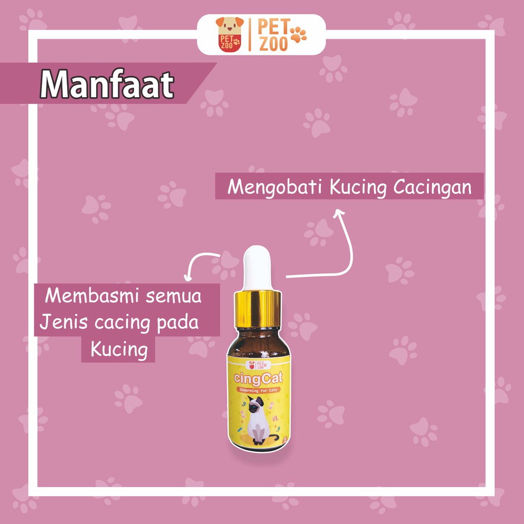 CINGCAT OBAT CACING KUCING DRONTAL CAT KITTEN TETES CAIR CATYZOLE ALBENWORN WORMIX PET DERM