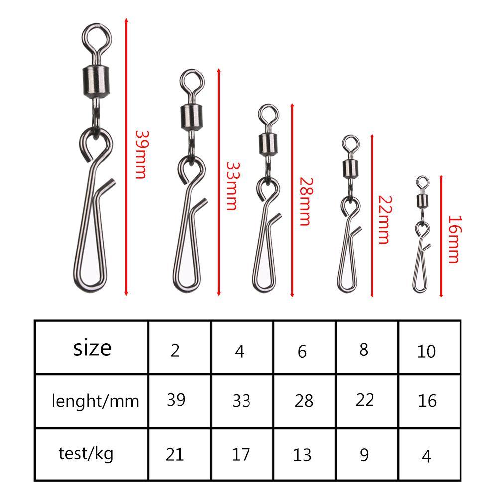 TOP 50pcs Konektor Snap Pancing Dengan Pin Bahan Stainless Steel Baru Ukuran2# Kepada10# Ball Heavy Duty