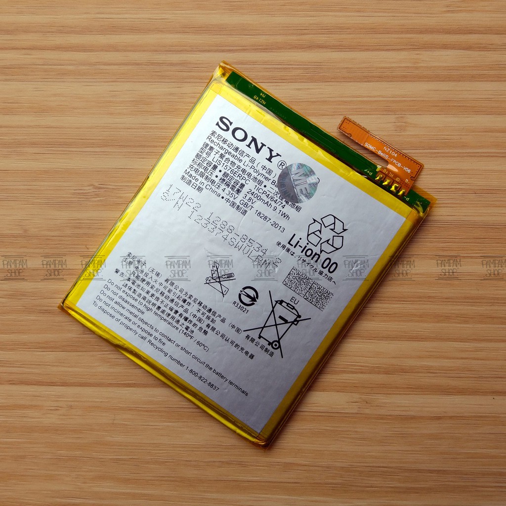 Baterai Sony Xperia M4 Aqua LIS1576ERPC Batrai Battery Batre HP LIS1576 ERPC