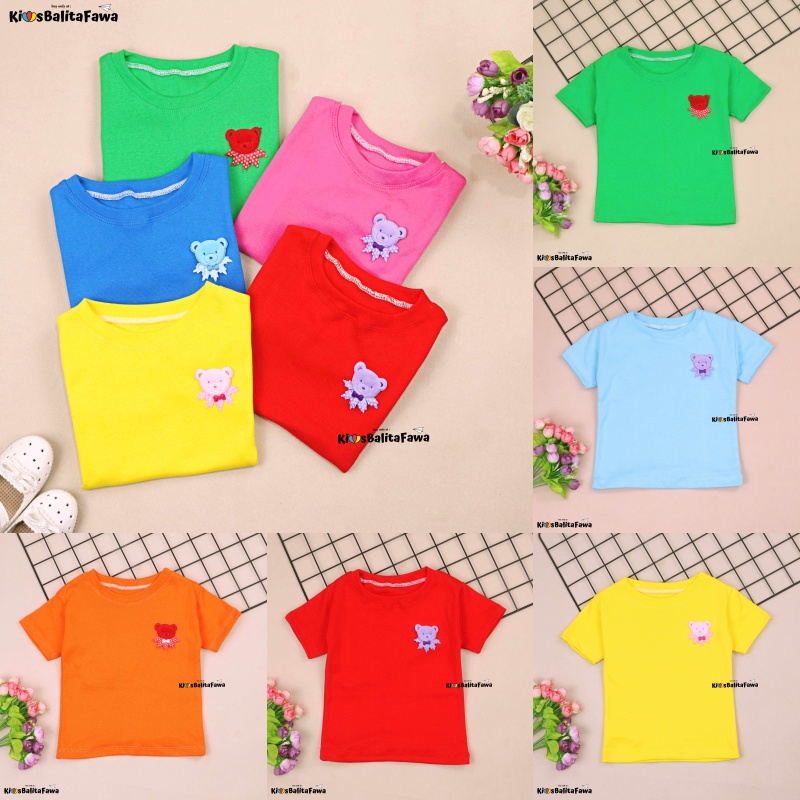 Lolipop Shirt uk 1-2 Tahun / Kaos Anak Perempuan Kids T-Shirt Polos Lengan Cewek Blus Baju Import